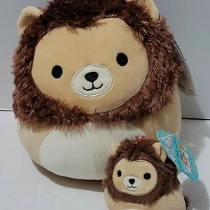 Squishmallow 8" Francis Lion and 4" Francis Lion 